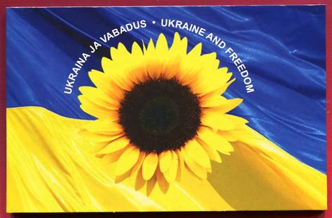 Estland 2 Euro Gedenkmünze 2022 Slava Ukraini unc in coincard Русские