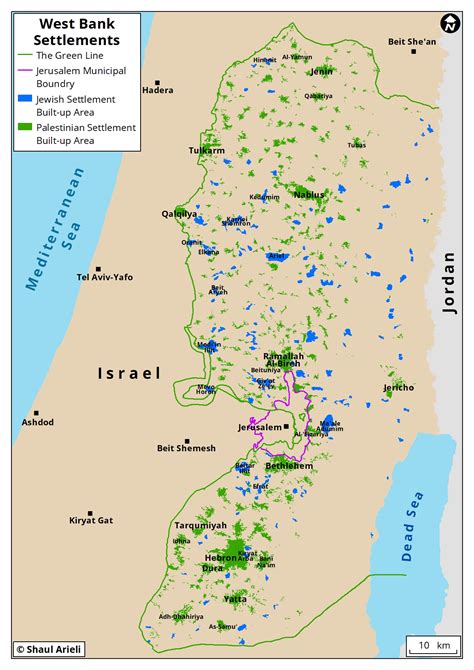 West Bank Map Settlements