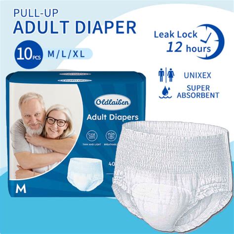 10pcs Mlxl Disposable Adult Diapers Elderly Diapers Pregnant Womens