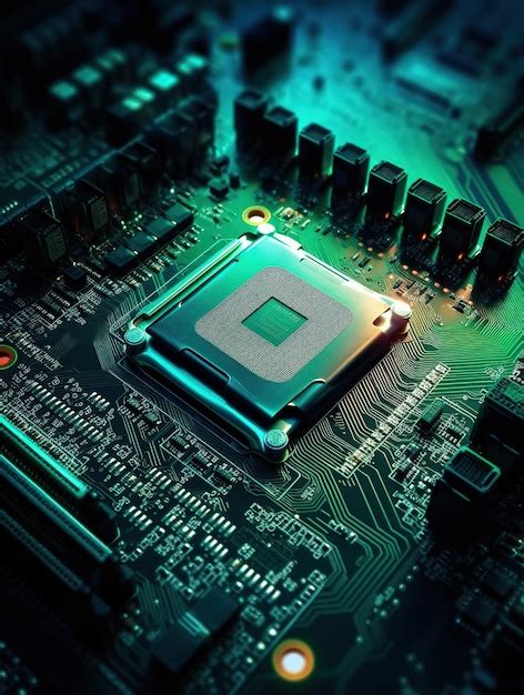 Un Chip De Computadora Con La Palabra Cpu Foto Premium