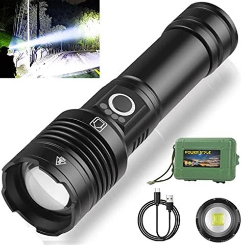 Kwznob Flashlights Led High Lumens Rechargeable Lumens Super