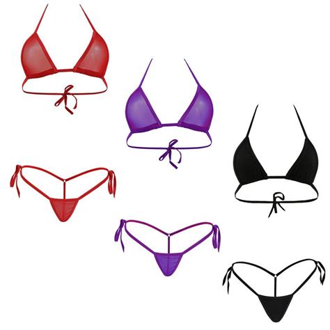 Sexy Vendaje Mini Micro Bikini Conjunto De Trajes De Ba O Mujeres De