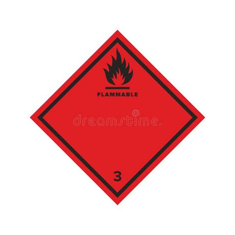 Flammable Liquid Sign. Flame Image. Stock Vector - Illustration of solid, fire: 229690412