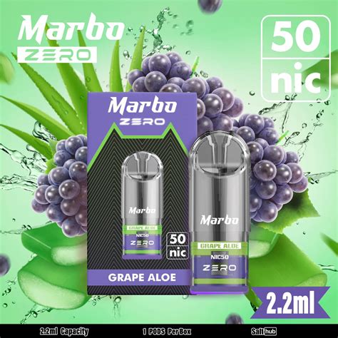 CLOSESYSTEM Marbo Zero Pod Grape Aloe องนวานหาง ใหม Nic5