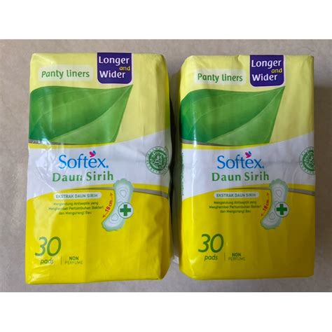 Jual Softex Daun Sirih Green Tea Pantyliner Longer And Wider 30s