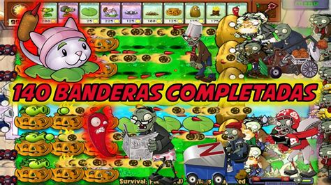 Plantas Vs Zombies Modo De Supervivencia Infinito Banderas