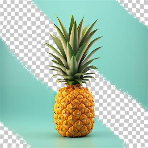 Un Fruit D Ananas Photographi Sur Fond Transparent Psd Premium