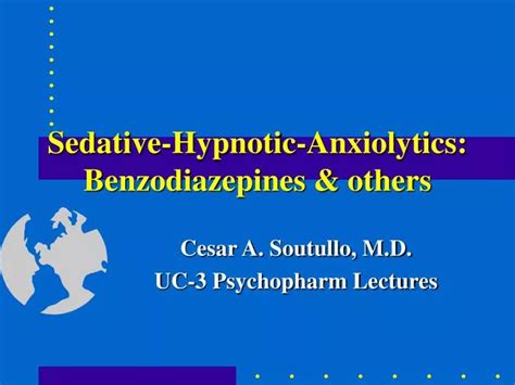 PPT Sedative Hypnotic Anxiolytics Benzodiazepines Others