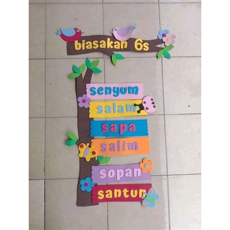 Jual Hiasan Kelas Biasakan 6s Shopee Indonesia