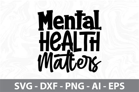 Mental Health Matters Svg Graphic By Nirmal108roy · Creative Fabrica