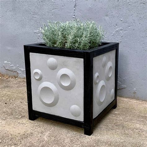 DIY 3D Cement Tile Planter Box Artsy Pretty Plants