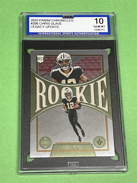 Panini Chronicles Legacy Update Rookies Chris Olave Rc