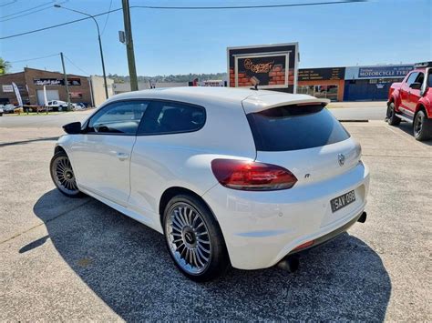 Volkswagen Scirocco White Rotiform BUC M Wheel Front