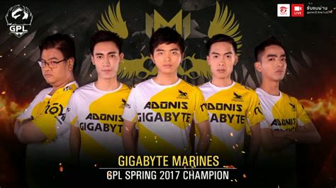 ทม Gigabyte Marines จากเวยดนาม ควาแชมป GPL 2017 spring season