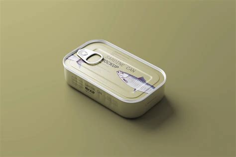 Sardine Can Mockup Mockup Free