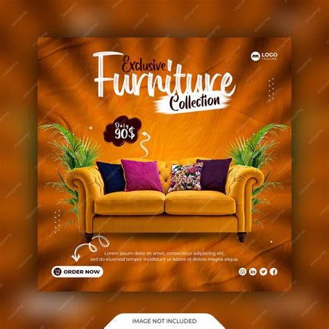 Premium Psd Furniture Sale Social Media Post Template And Instagram