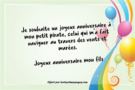 Textes et messages d anniversaire enfant pour garçon