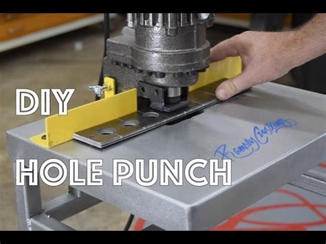 Homemade Metal Hole Punch