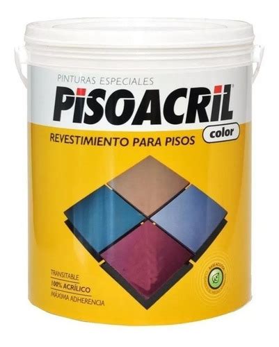 Revestimiento Acrilico Pisos Pisoacril Color 4 L Plavicon En Venta En