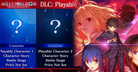 Melty Blood Type Lumina Reveals Dlc Roadmap For Characters Stages And