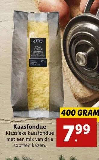 Kaasfondue Klassieke Kaasfondue Met Een Mix Van Drie Aanbieding Bij Lidl