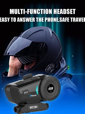 Amazon Scsetc S Motorcycle Helmet Bluetooth Headset M