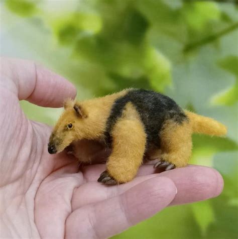 Tamandua Artist Stuffed Anteater 3 9 Inches 10 Centimeters By Alina