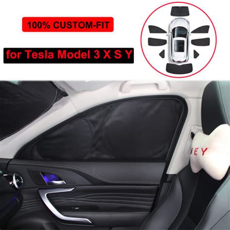 For Tesla Model Y X S Sun Shades For Side Windows Baby Car