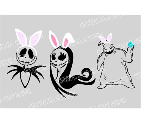 Nightmare Before Christmas Easter Svg. Oogie Boogie, Jack Skellington ...