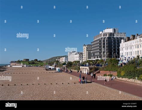 Seafront Promenade And Beach Looking Towards The Wish Tower