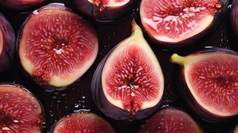 Premium AI Image Fresh Fig Fruit Background