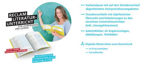 Reclam Literaturunterricht Unterrichtsmodelle F R Lehrerinnen Und