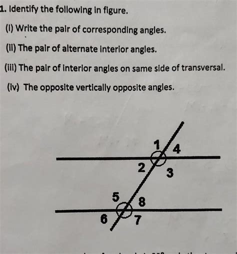 A Pair Of Corresponding Angles In Real Life