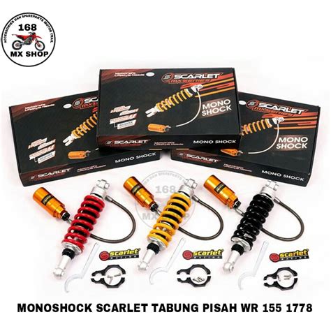 Jual Monosok Mono Shock Sok Skok Belakang Tabung Pisah Scarlet Double