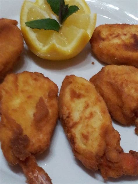 Las Recetas De Maria Antonia Langostinos Con Bechamel Rebozados