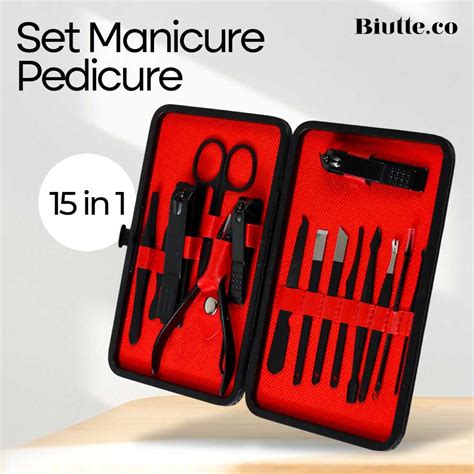 Jual Biutte Co Art Set Manicure Pedicure Gunting Kuku 15in1