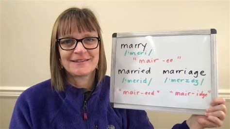 How To Pronounce Marry Mary Merry Married And Marriage Youtube