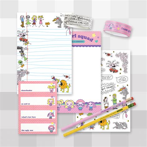 Homestar Runner - Teen Girl Squad Stationery Set - Fangamer