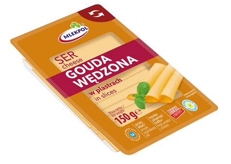 Ser Gouda wędzona plastry Mlekpol