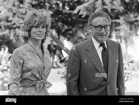 Actress Jill St John With Henry Kissinger In 1973 Ap Photo Stock