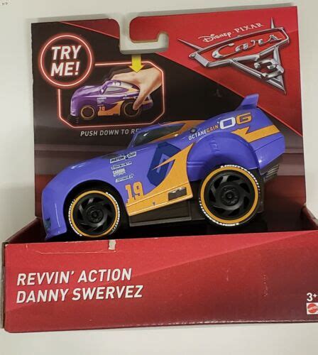 Disney Pixar Cars 3 Revvin Action Danny Swervez Oversized Race Car