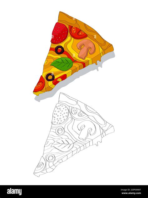 Pizza Slice Sketch Stock Vector Image And Art Alamy