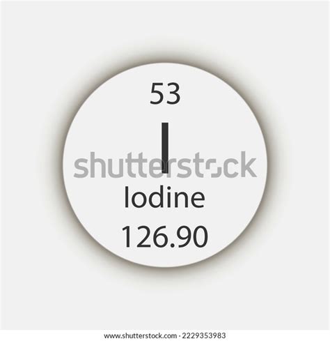 Iodine Symbol Chemical Element Periodic Table Stock Vector (Royalty Free) 2229353983 | Shutterstock