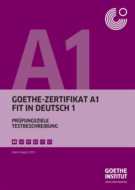 Pdf Goethe Zertifikat A Fit In Deutsch