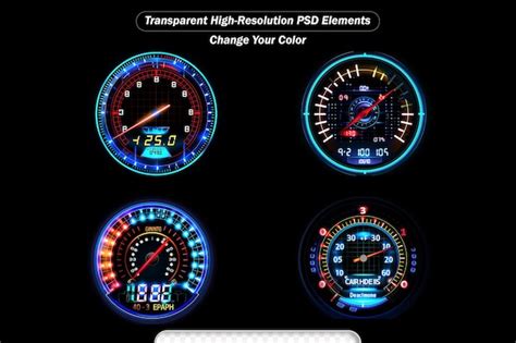 Premium Psd Moving Background Of Car Speedometer And Speedometer