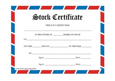 Shareholding Certificate Template (5) - TEMPLATES EXAMPLE | TEMPLATES ...