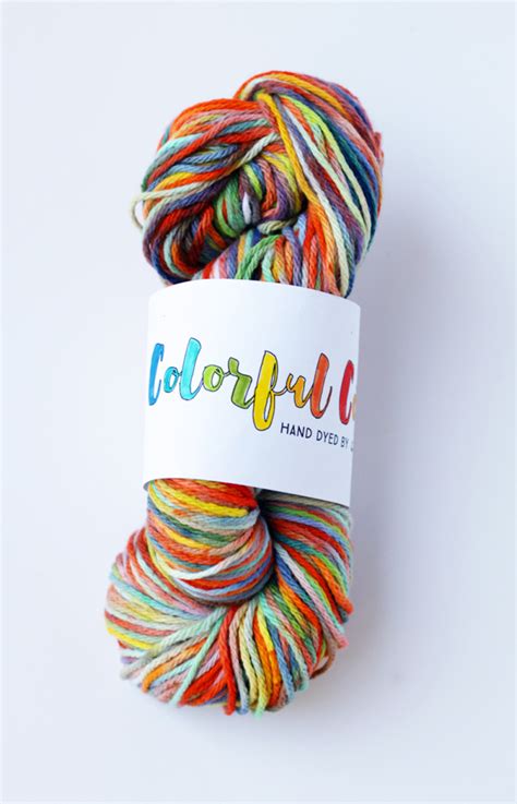 Diy dyed yarn
