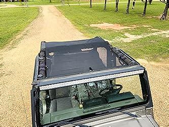 Amazon Mesh Shade Bikini Top Uv Protection Sunshade Cover Front Rear Passengers For Jeep