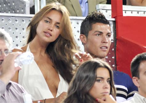 Cristiano Ronaldo And Irina Shayk At A Basketball Game Zimbio