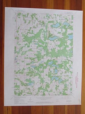 Wild Rose Wisconsin Original Vintage Usgs Topo Map Map